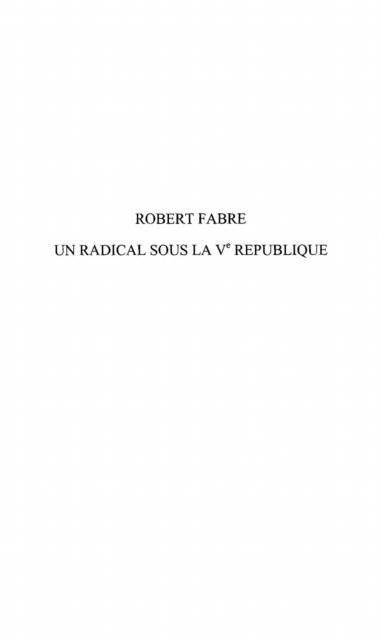 Produktbild: Robert fabre