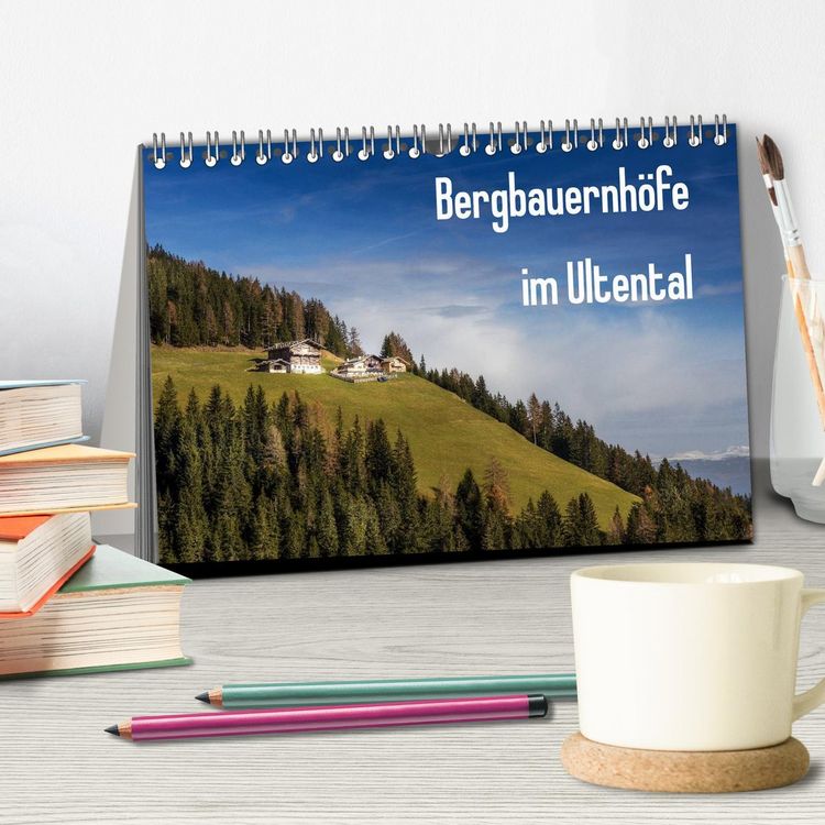 Produktbild: Bergbauernh&ouml;fe im Ultental (Tischkalender 2026 DIN A5 quer), CALVENDO Monatskalender