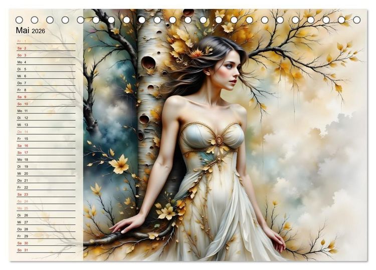 Produktbild: Waldgeborene Eleganz (Tischkalender 2026 DIN A5 quer), CALVENDO Monatskalender