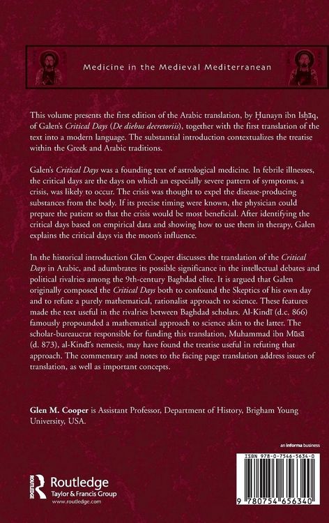 Produktbild: Galen, De diebus decretoriis, from Greek into Arabic