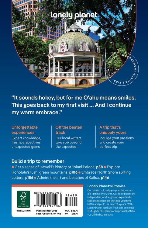 Produktbild: Lonely Planet Honolulu Waikiki & Oahu