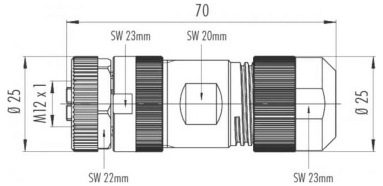 Produktbild: Escha 8086300 Sensor-/Aktor-Steckverbinder, unkonfektioniert Polzahl Sensoren: 4+PE 1 St.
