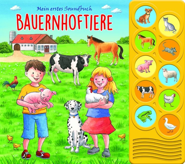 Produktbild: 10-Button-Soundbuch, Bauernhoftiere