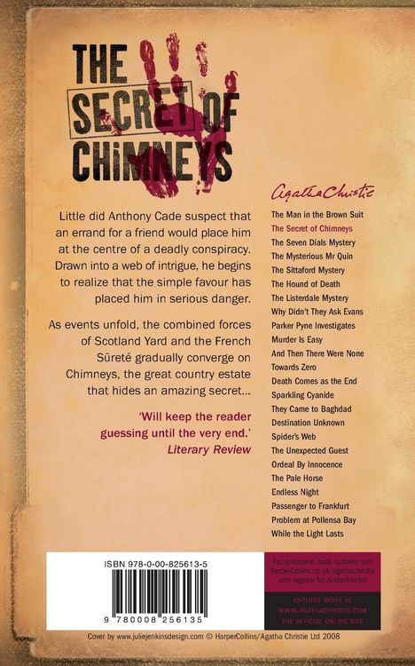 Produktbild: The Secret of Chimneys