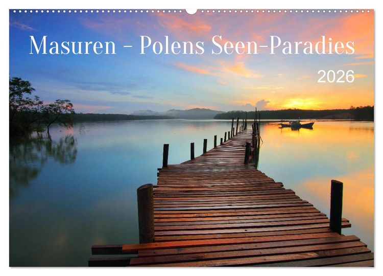 Produktbild: Masuren - Polens Seen-Paradies (Wandkalender 2026 DIN A2 quer), CALVENDO Monatskalender
