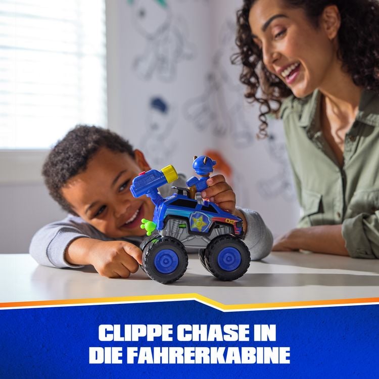 Produktbild: PAW Patrol Rescue Wheels - Chases Monstertruck Fahrzeug mit Geschoss-Abwurf und Chase Hundefigur, Spielzeug f&uuml;r Kinder ab 3 Jahren