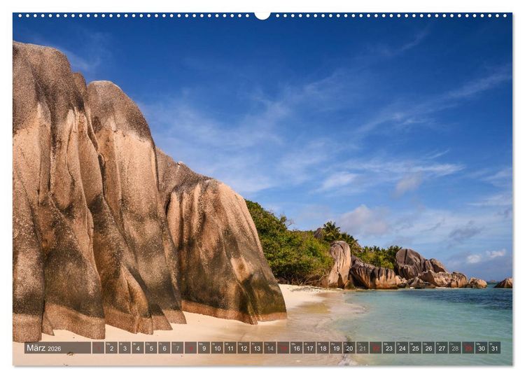 Produktbild: Seychellen - Das letzte Paradies auf Erden (Wandkalender 2026 DIN A2 quer), CALVENDO Monatskalender