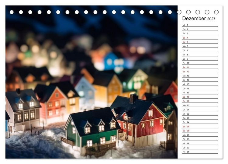 Produktbild: Miniatur Weltreise (Tischkalender 2027 DIN A5 quer), CALVENDO Monatskalender