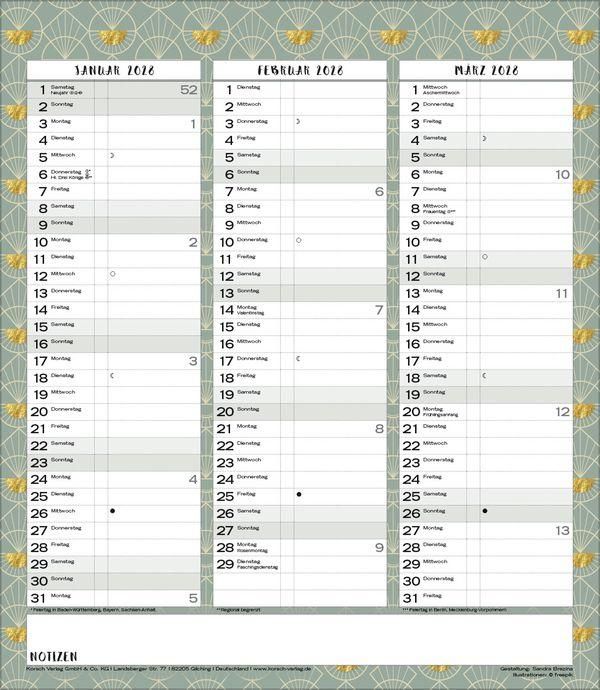 Produktbild: Multiplaner - Time for glamour 2027