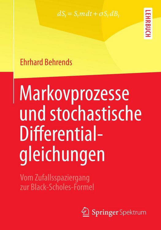 Produktbild: Markovprozesse und stochastische Differentialgleichungen