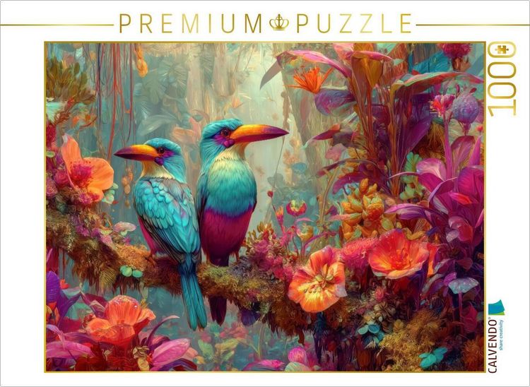 Produktbild: CALVENDO Puzzle Die Magie des Dschungels | 1000 Teile Lege-Gr&ouml;&szlig;e 64x48cm Foto-Puzzle f&uuml;r gl&uuml;ckliche Stunden