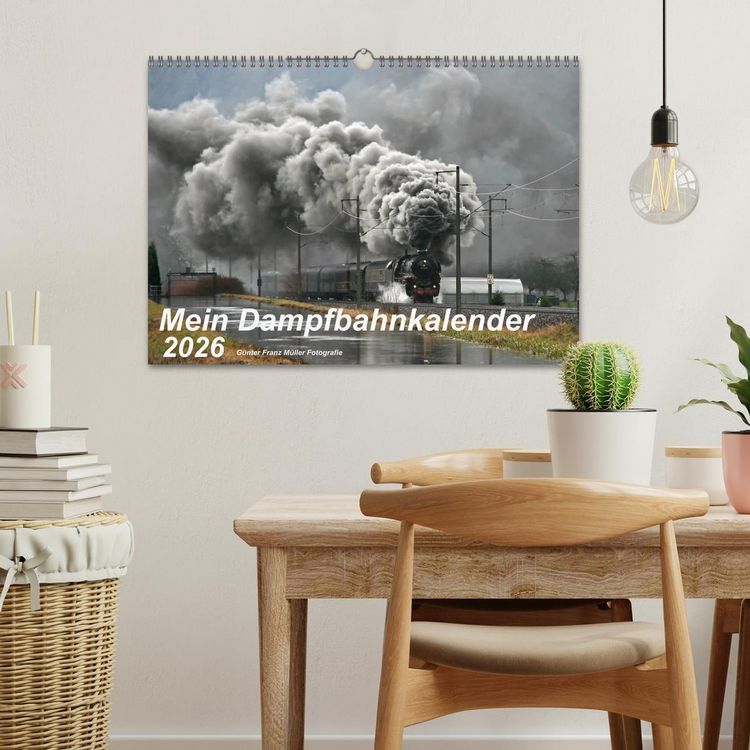 Produktbild: Mein Dampfbahnkalender 2026 (Wandkalender 2026 DIN A3 quer), CALVENDO Monatskalender