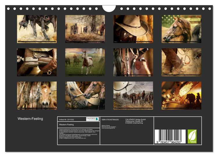 Produktbild: Western-Feeling (Wandkalender 2026 DIN A4 quer), CALVENDO Monatskalender