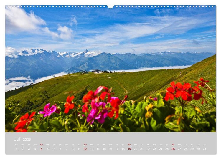 Produktbild: Gr&uuml;&szlig;e aus Zell am See (Wandkalender 2026 DIN A2 quer), CALVENDO Monatskalender