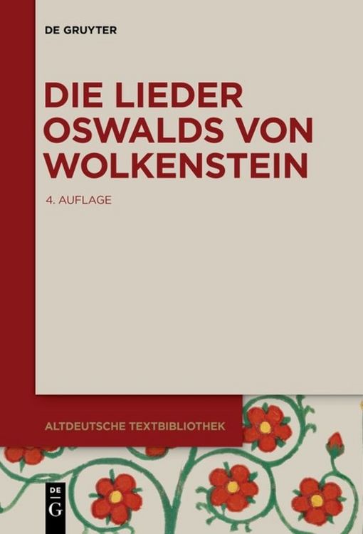 Produktbild: Die Lieder Oswalds von Wolkenstein