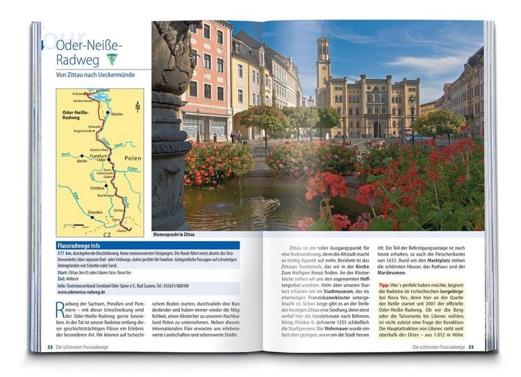 Produktbild: BVA Die 33 sch&ouml;nsten Flussradwege in Deutschland