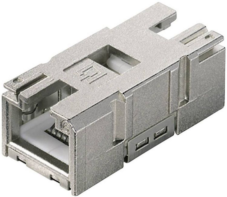 Produktbild: Teleg&auml;rtner 100007533 STX V1 RJ45-Kupplungseinsatz Cat.6 100007533 Kupplung, gerade Pole: 8P8C 1 St.