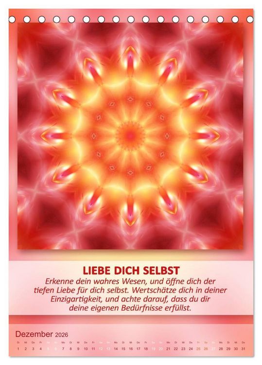 Produktbild: Light Energy Mandalas - Kalender - Vol. 2 (Tischkalender 2026 DIN A5 hoch), CALVENDO Monatskalender