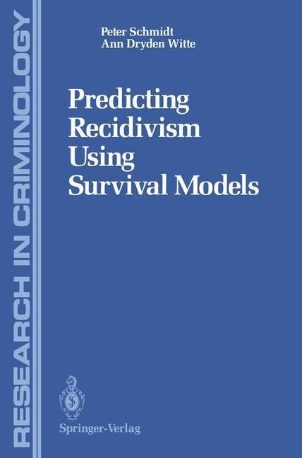 Produktbild: Predicting Recidivism Using Survival Models