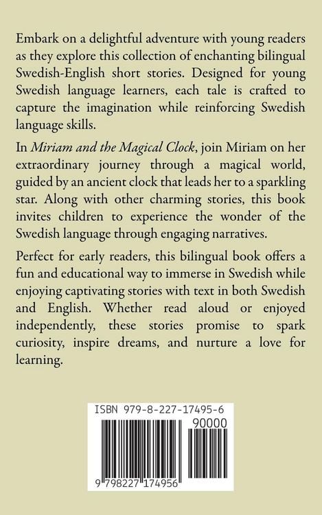 Produktbild: Miriam and the Magical Clock And Other Bilingual Swedish-English Stories for Kids