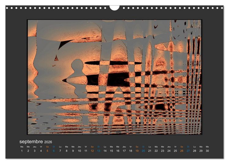 Produktbild: L'&acirc;me sauvage de l'abstrait (Calendrier mural 2026 DIN A3 vertical), CALVENDO calendrier mensuel