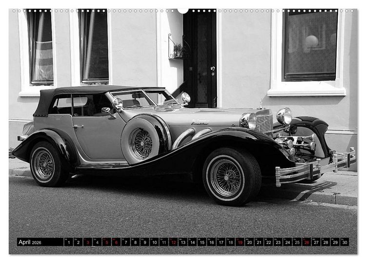 Produktbild: Automobile vergangener Jahrzehnte (Wandkalender 2026 DIN A2 quer), CALVENDO Monatskalender