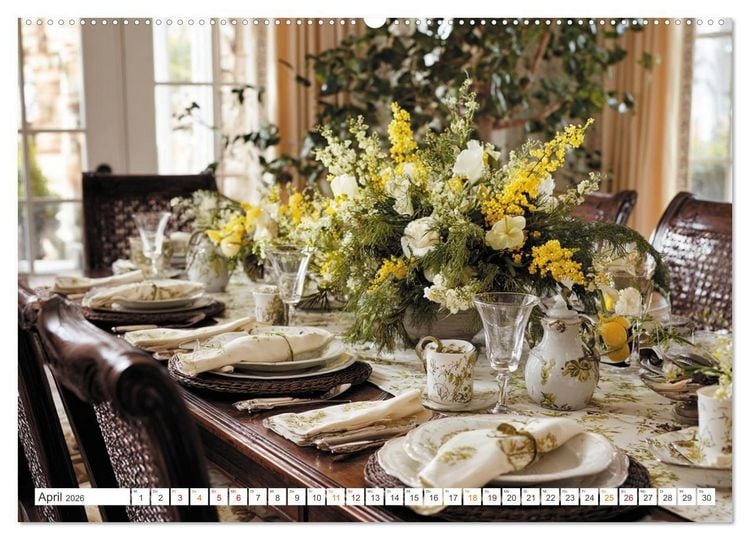Produktbild: Kulinarische Eleganz (Wandkalender 2026 DIN A2 quer), CALVENDO Monatskalender