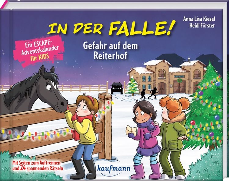 Produktbild: In der Falle! Gefahr auf dem Reiterhof - Ein Escape-Adventskalender f&uuml;r Kids
