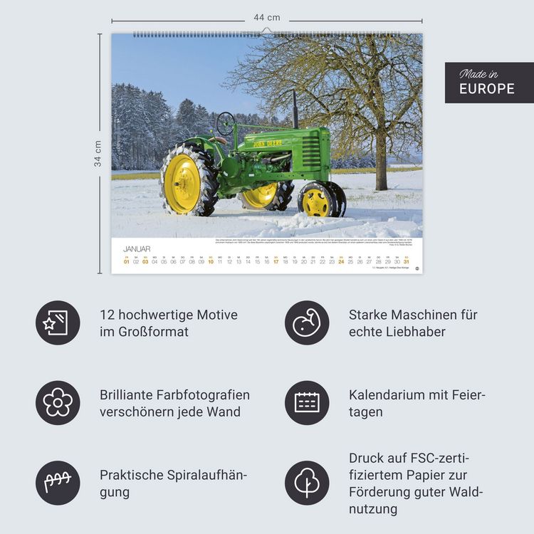 Produktbild: Starke Traktoren Posterkalender 2027