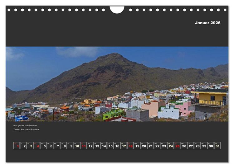 Produktbild: Teneriffa im Panorama (Wandkalender 2026 DIN A4 quer), CALVENDO Monatskalender