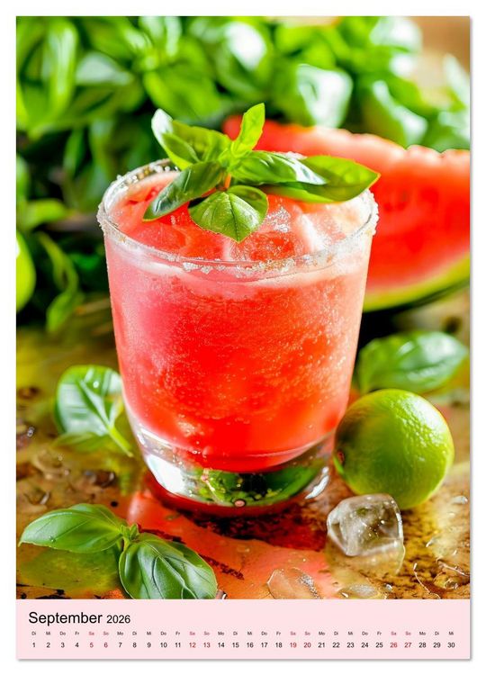 Produktbild: Cocktails im Glas - Sommerliche Mixgetr&auml;nke zum Tr&auml;umen (Wandkalender 2026 DIN A4 hoch), CALVENDO Monatskalender
