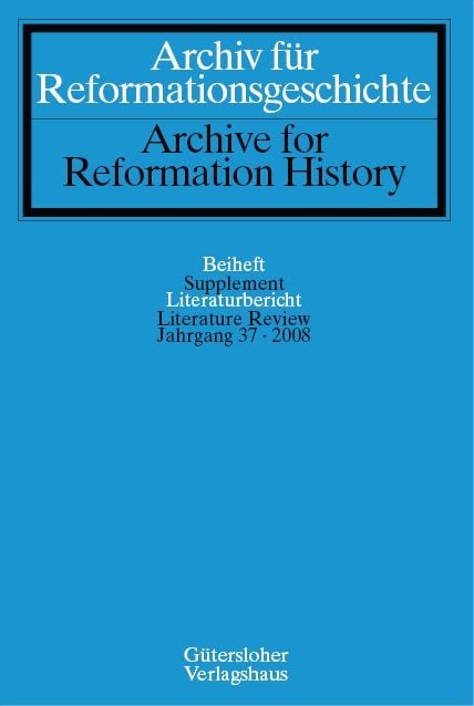 Produktbild: Archiv f&uuml;r Reformationsgeschichte - Literaturbericht