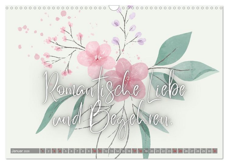 Produktbild: Flower Romance - Romantischer Bl&uuml;tenzauber (Wandkalender 2026 DIN A3 quer), CALVENDO Monatskalender