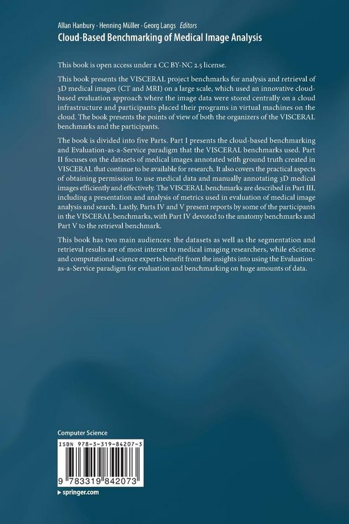 Produktbild: Cloud-Based Benchmarking of Medical Image Analysis