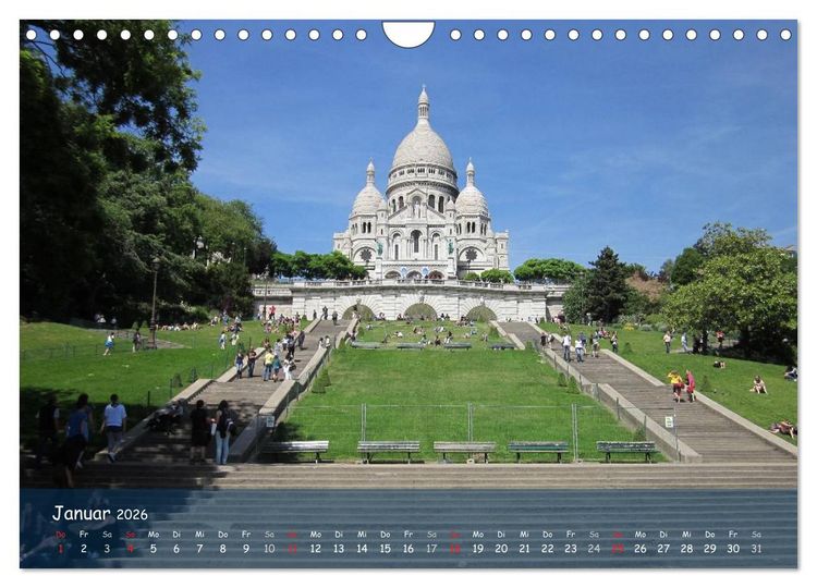 Produktbild: Paris (Wandkalender 2026 DIN A4 quer), CALVENDO Monatskalender
