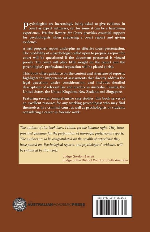 Produktbild: Writing Reports for Court