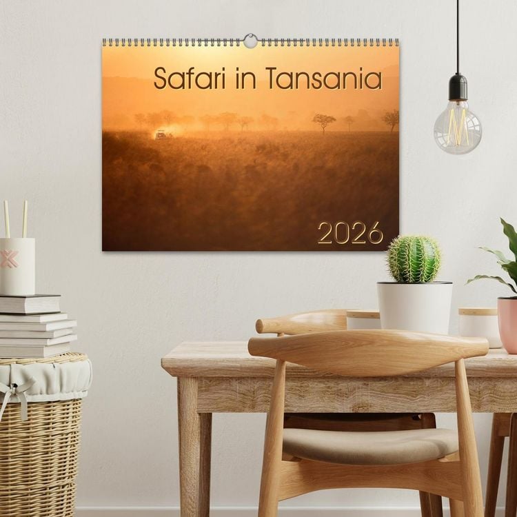 Produktbild: Safari in Tansania (Wandkalender 2026 DIN A3 quer), CALVENDO Monatskalender