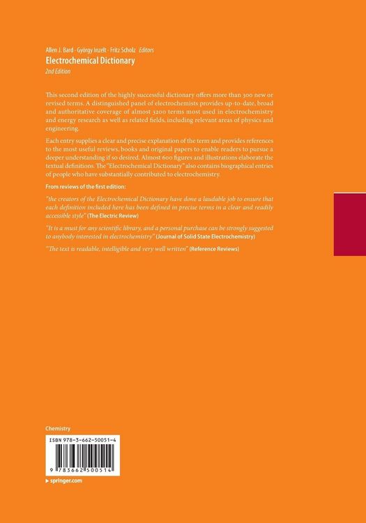 Produktbild: Electrochemical Dictionary