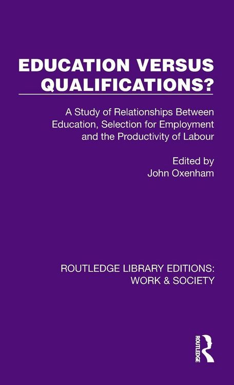 Produktbild: Education Versus Qualifications?