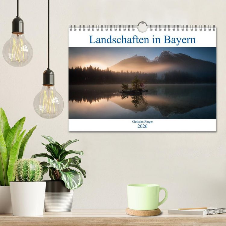 Produktbild: Bayerische Landschaften (Wandkalender 2026 DIN A4 quer), CALVENDO Monatskalender