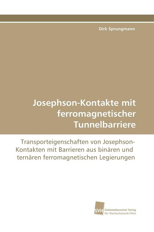 Produktbild: Josephson-Kontakte mit ferromagnetischer Tunnelbarriere