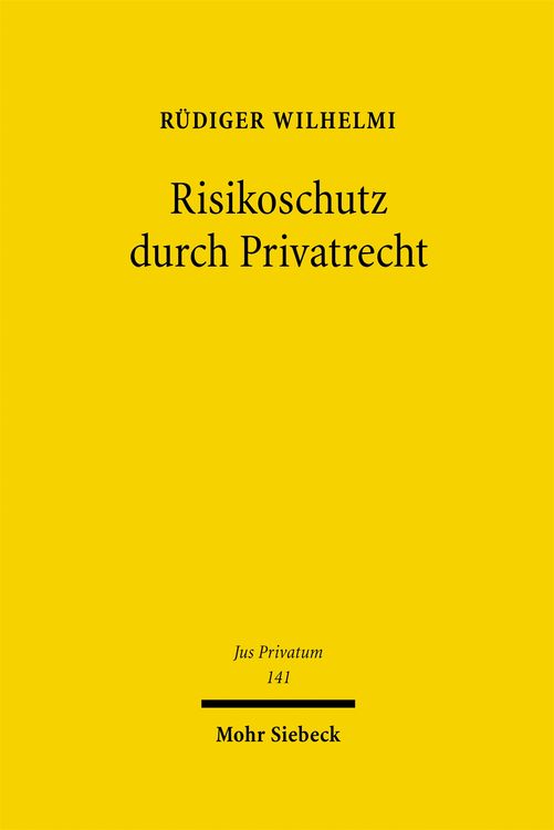 Produktbild: Risikoschutz durch Privatrecht
