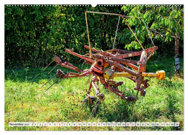 Produktbild: Landmaschinen im Dornr&ouml;schenschlaf (hochwertiger Premium Wandkalender 2027 DIN A2 quer), Kunstdruck in Hochglanz