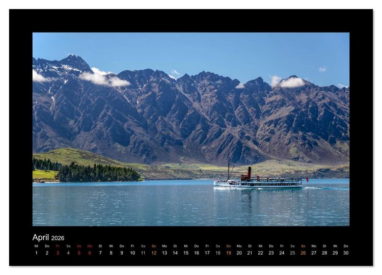 Produktbild: Eine Reise durch Neuseeland (Wandkalender 2026 DIN A3 quer), CALVENDO Monatskalender