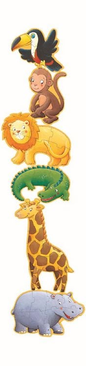 Produktbild: Riesenpuzzle: Dschungeltiere - 4,6,9 Teile