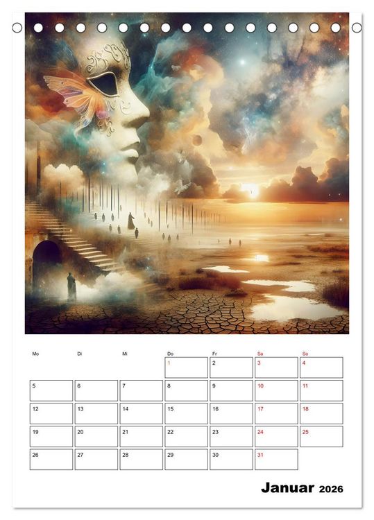 Produktbild: Treppen der Illusionen (Tischkalender 2026 DIN A5 hoch), CALVENDO Monatskalender