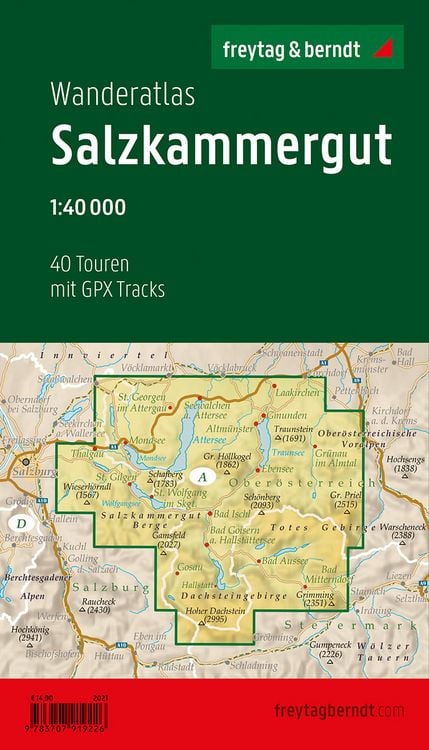 Produktbild: Freytag & berndt Wanderatlas Salzkammergut, 1:40.000