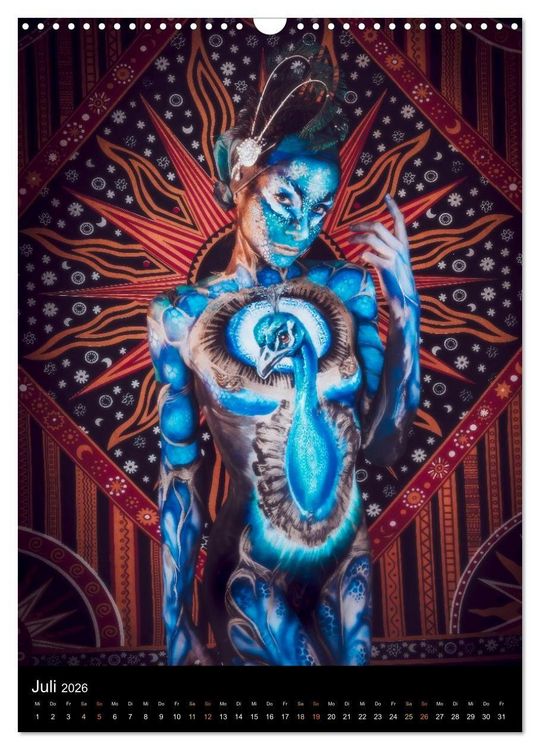 Produktbild: Klangk&ouml;rper - Bodypainting Adventures (Wandkalender 2026 DIN A3 hoch), CALVENDO Monatskalender