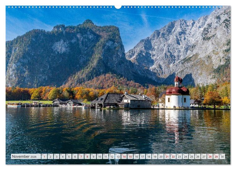 Produktbild: Bayerisches Alpenparadies (hochwertiger Premium Wandkalender 2026 DIN A2 quer), Kunstdruck in Hochglanz