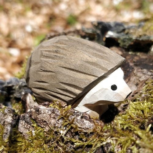 Produktbild: Wudimals A040713 - Igel, Hedgehog, handgeschnitzt aus Holz